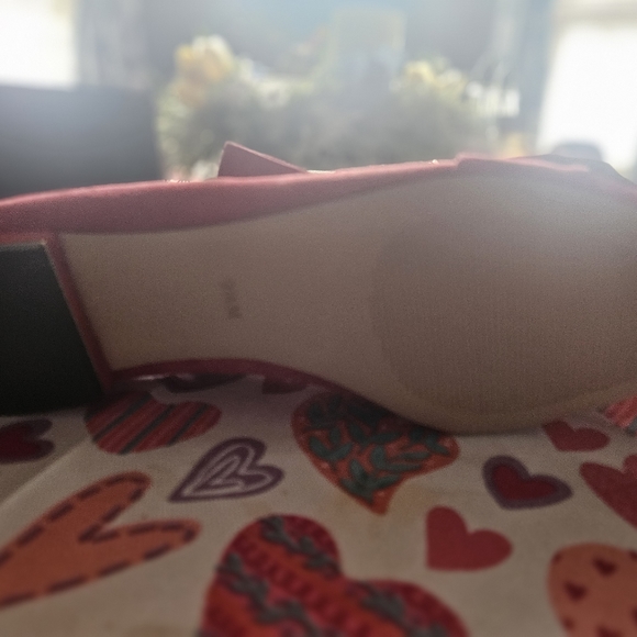 TALBOTS RED POP EDISON WRAP BOW FLATS 9.5 M NEW - Picture 5 of 7